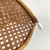 Rattan lampshade and canning to hang