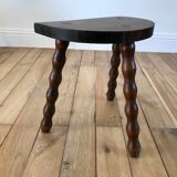 Tripod stool of cowherd in pearl wood 30s