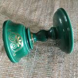 Ceramic standing candle holder, signed AB