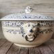 Souptureen heads of Lions Colbert Creil and Montereau