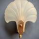 Frosted glass shell wall lamps