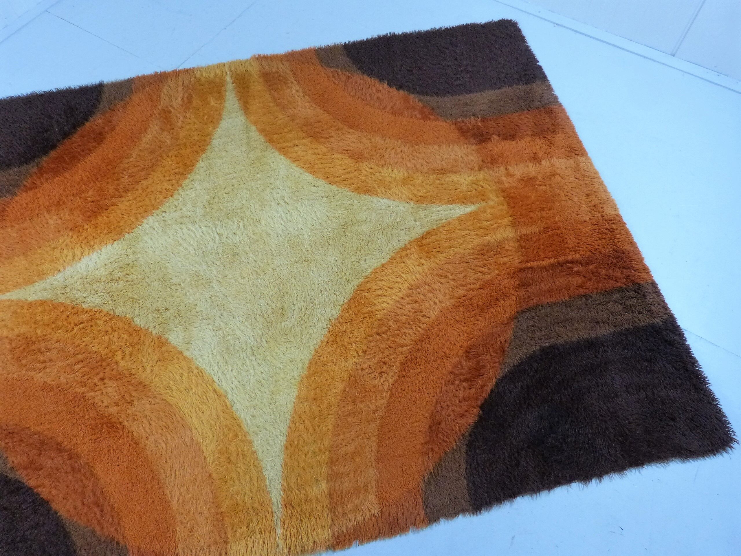 Colourful woolen carpet by Bergoss, Netherlands 1960's