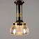 Vintage ceiling light from the 1960s in brass and glass.