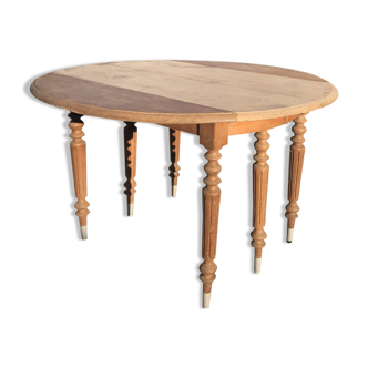 Oak table with 2 extensions