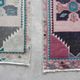 Set of 2 vintage handmade Turkish rugs 49x89 cm
