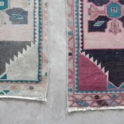 Lot de 2 tapis turcs vintage faits main