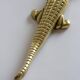XL crocodile-shaped nutcracker, brass, 60s/70s