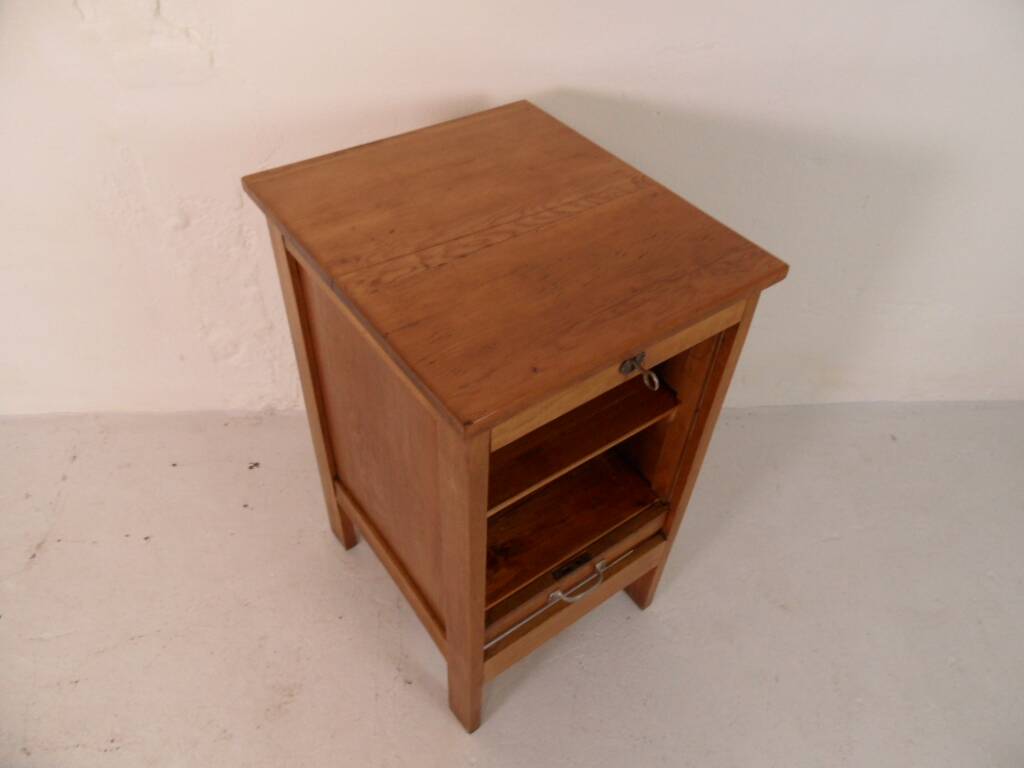 Vintage filing cabinet with roller shutter