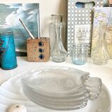 4 glass fish cups