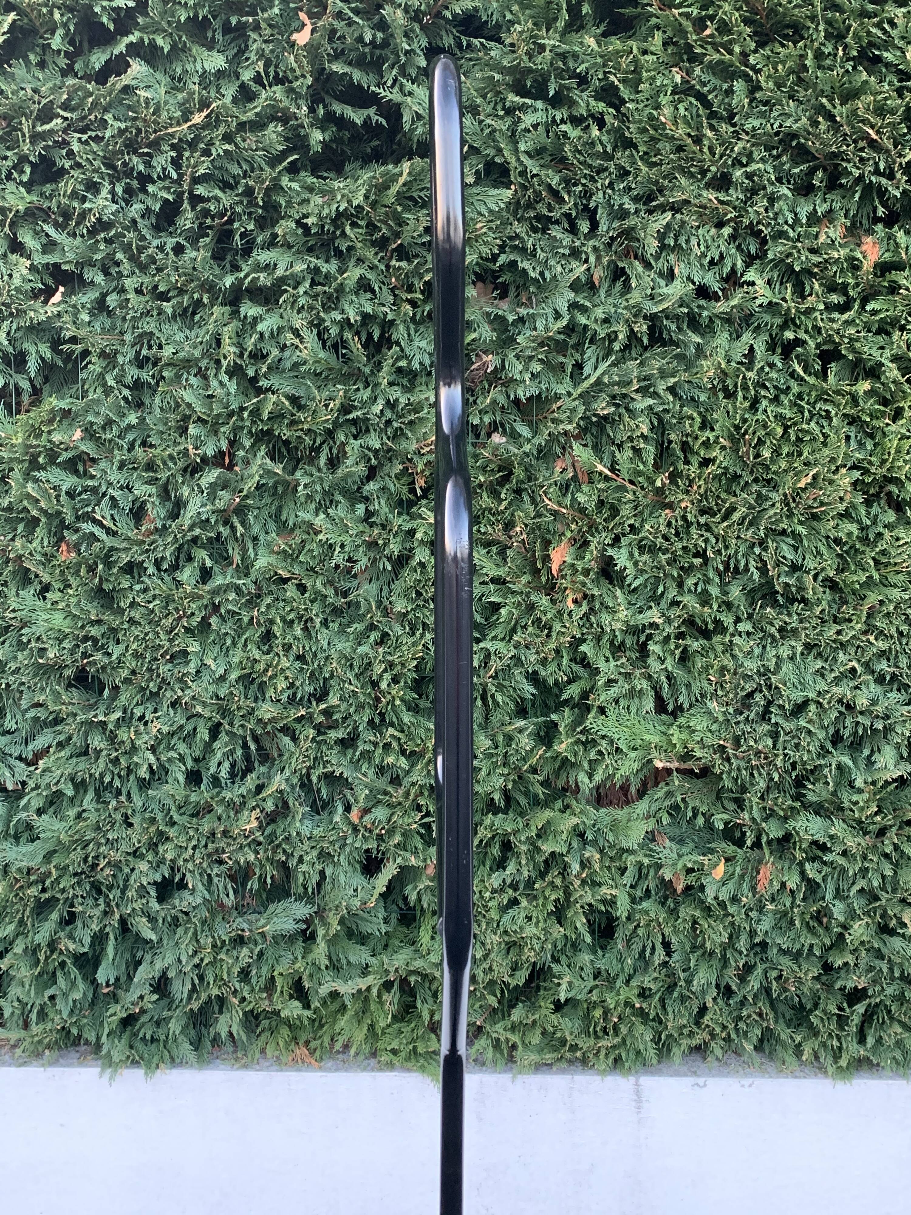 Black metal bedroom or night valet silhouette