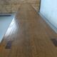 Old bench for oak farmhouse table