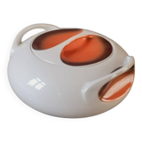 Porcelain soup tureen Space Age Year 70 Royal Manufacture of Limoges