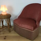 Pink Murano mushroom lamp, 70's