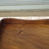 Walnut bedside table in Louis XV style