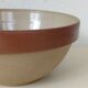 Glazed stoneware salad bowl