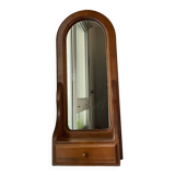 Wooden dressing mirror with drawer