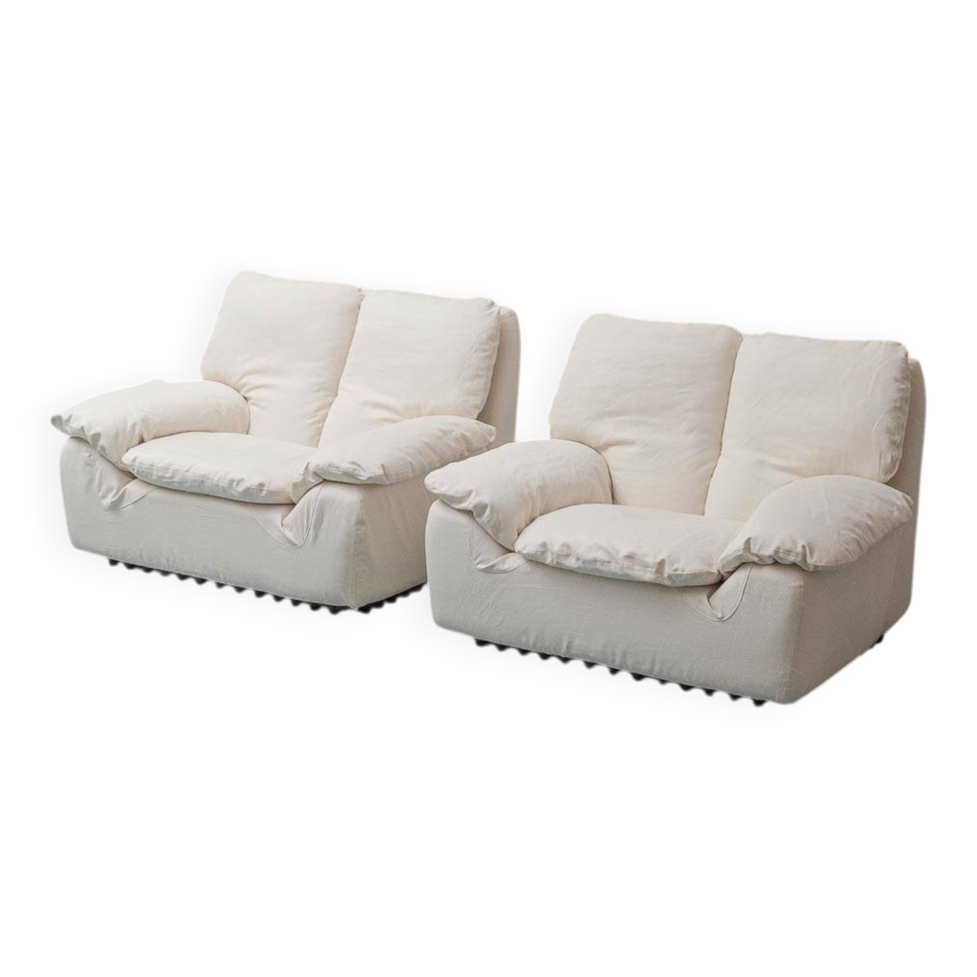 Paire de fauteuils Bonheur par Ammannati et Giampiero Vitelli pour Brunati, années 1970, vintage