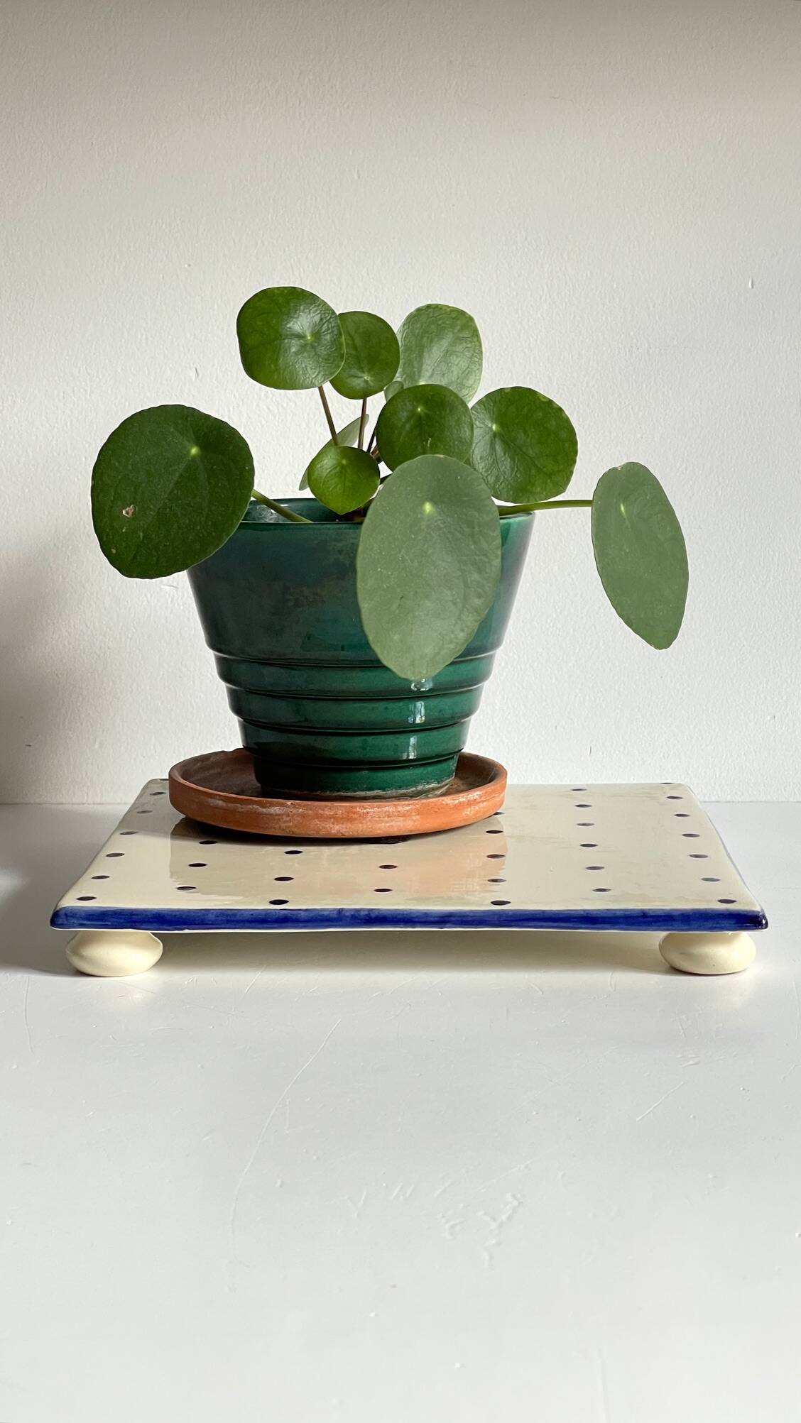 St Clément Vintage Polka Dot Ceramic Trivet