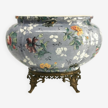 Choisy le roi earthenware planter, 19th century