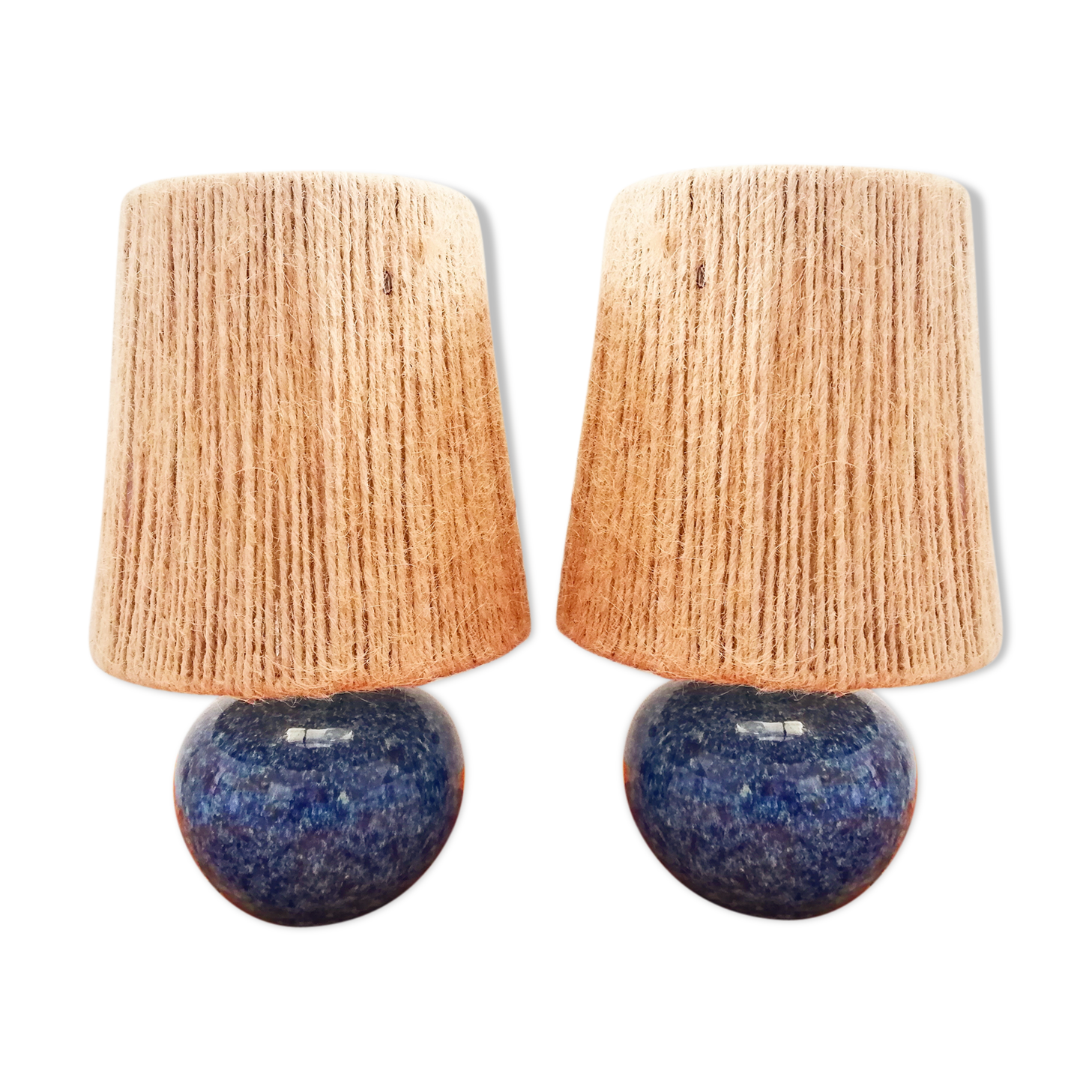 Pair of vintage ceramic lamp