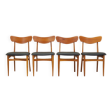 Set of four chairs, Danish design, 1970s, production: Denmark