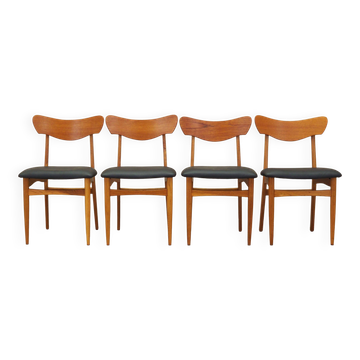 Set of four chairs, Danish design, 1970s, production: Denmark
