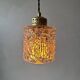 Paire d’anciennes suspensions en verre vintage