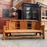 70s bamboo living room