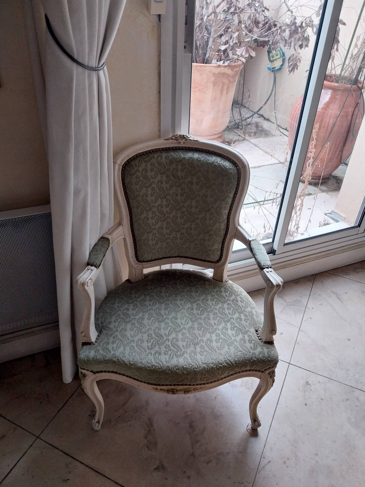 2 fauteuil cabriolet style Louis XV