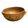 Stoneware salad bowl 3 litres with leaf design.