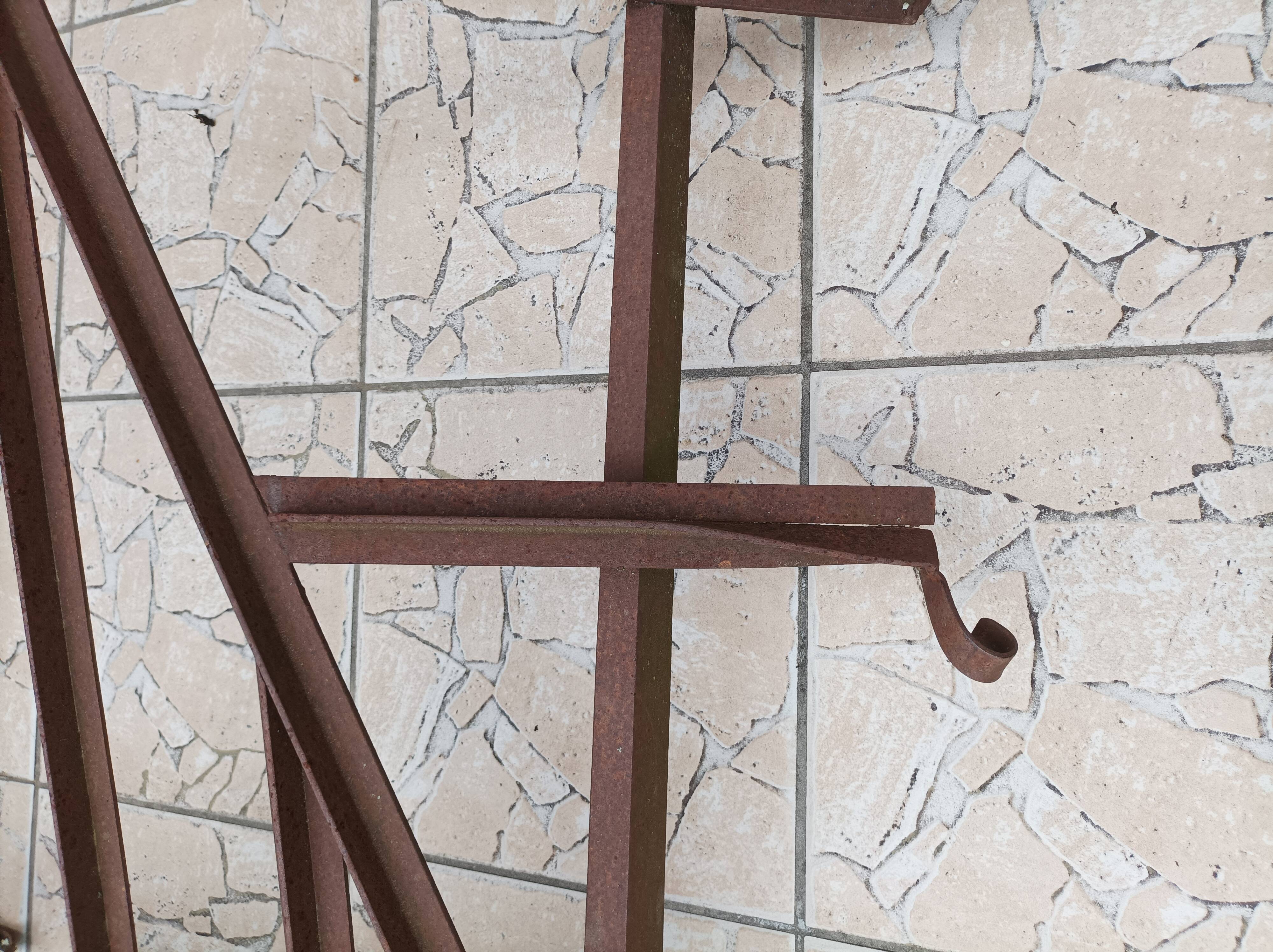 Old wrought iron canopy