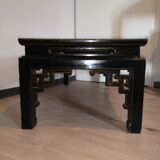 Japanese coffee table black and gold lacquer 1900
