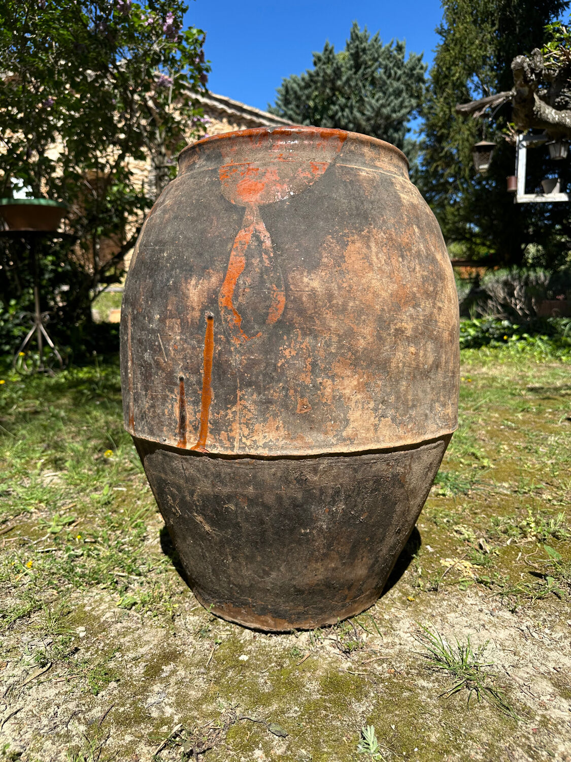 Jarre poterie en terre cuite ancienne 19ème