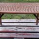 Table basse pliante en rotin