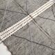 Moroccan Berber kilim Zanafi black and white 3.10x1.80m