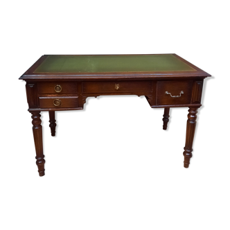 Burreau flat Louis XVI style dessu leather