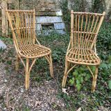 Pair of rattan chairs