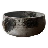 Large bowl in Loir stoneware, enamelled and signed by Chantal and Thierry Robert, 1960/1970