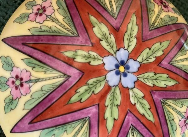 Bonbonnière Art Déco 1920- 1930 Porcelaine de Limoges peinte à la main