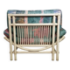 Large bamboo / rattan love seat 80's