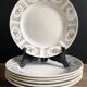 Set of 6 vintage plates Gien France - Model Marie-José