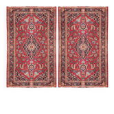 Tapis d'orient Iran Kashan (paire) 0,70 x 1,40 mètres