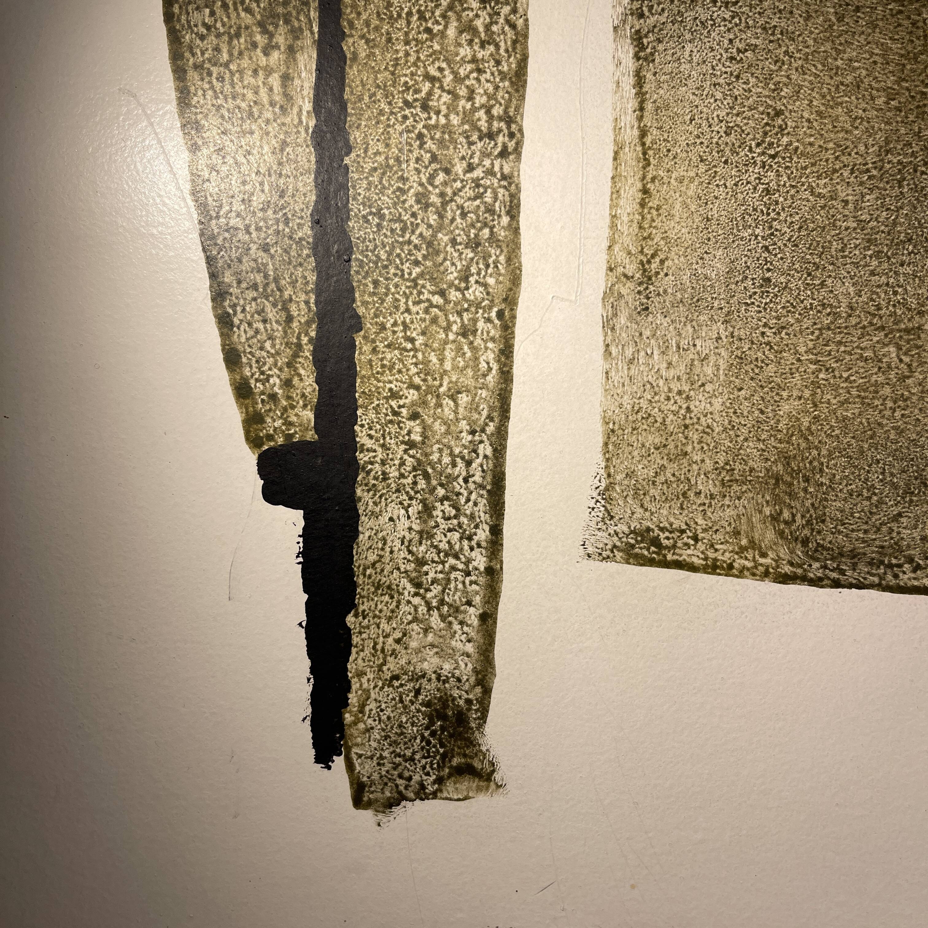 Abstract painting, Georges (Géo) De Vlamynck, oil on panel, ca 1960