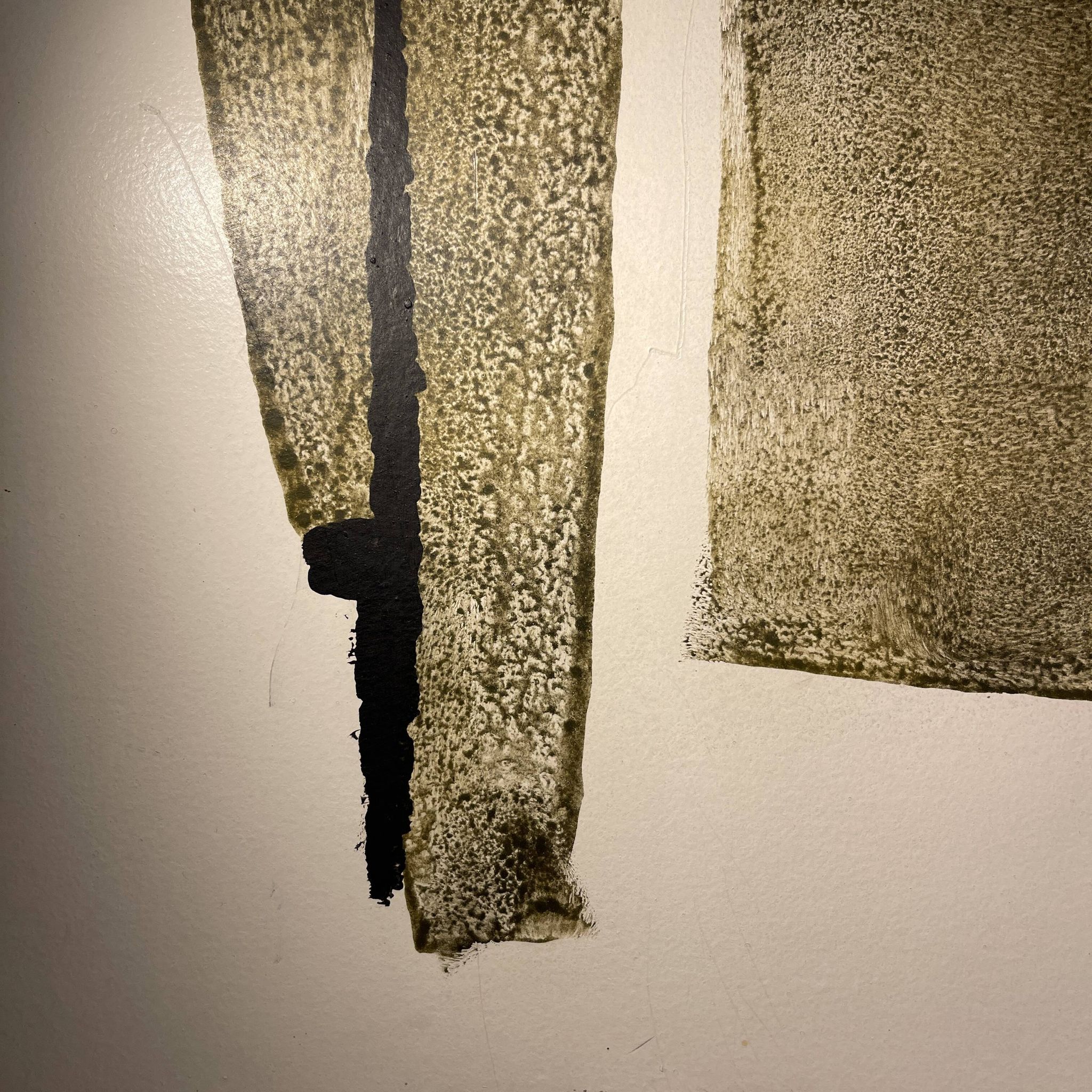 Abstract painting, Georges (Géo) De Vlamynck, oil on panel, ca 1960