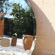 Oval beveled mirror without frame