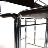 Set of 4 Linea Veam tubular steel bar stools, 1960