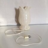 Lampe tulipe en albâtre vintage