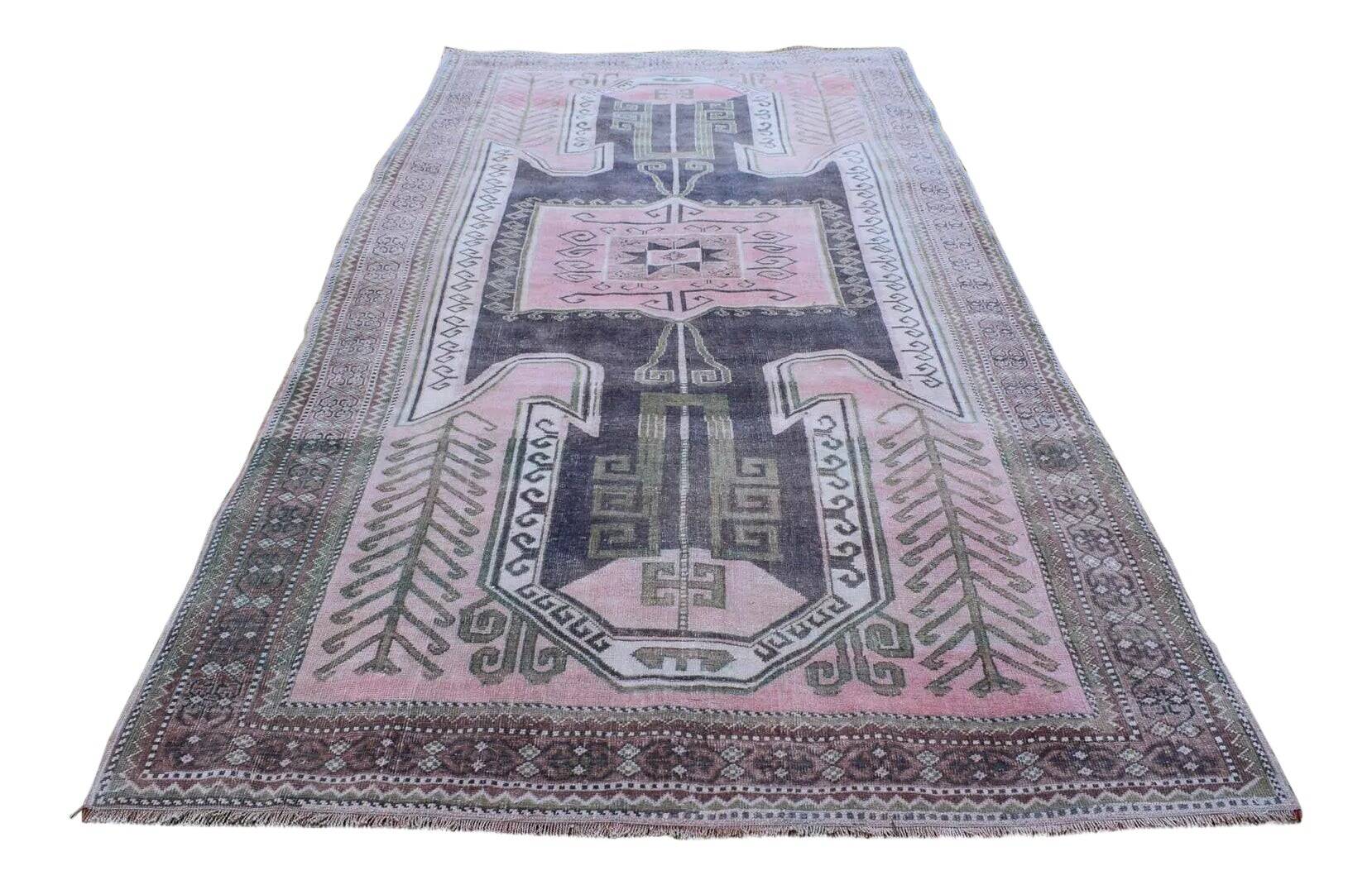 Vintage Turkish hallway rug 170x350 cm