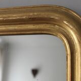 Louis Philippe mirror gilded with gold leaf - 67x54cm