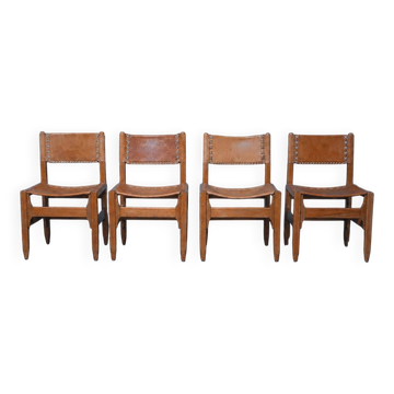 Set of 4 Vintage chairs by W. Biermann Arte Sano - 1960